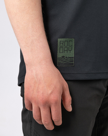 Short sleeve jersey Double V2 black-green