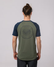 Short sleeve jersey GRAVEL green-navy