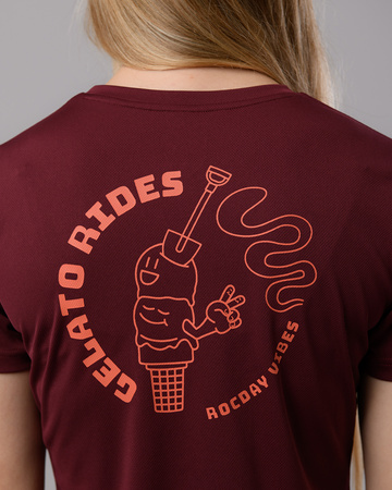 Short sleeve jersey GELATO burgundy